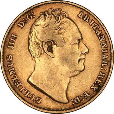 Obverse of 1836 Sovereign