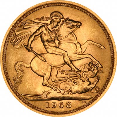 Our 1968 Uncirculated Sovereign Reverse Reverse Photograph