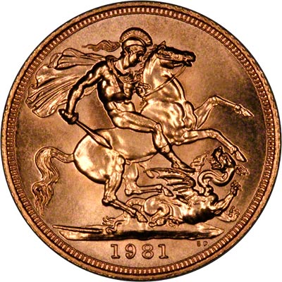 Reverse of 1981 Sovereign
