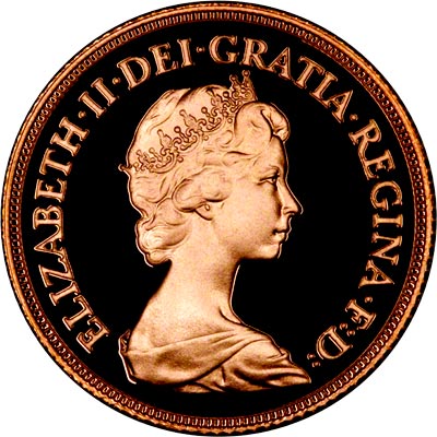 Obverse of 1982 Proof Sovereign
