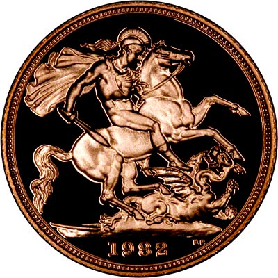 Reverse of 1982 Proof Sovereign