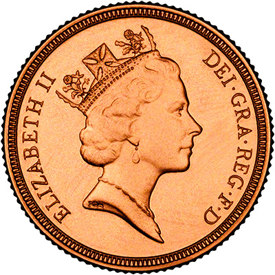 Obverse of 1993 Proof Sovereign