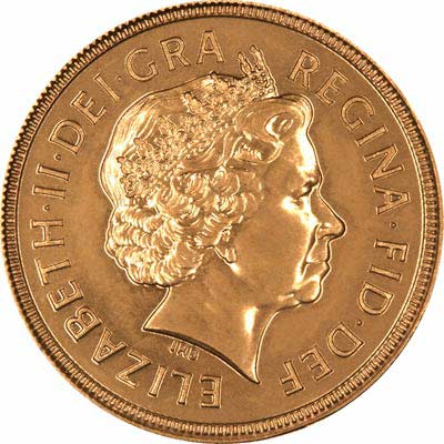 Obverse of 2001 Proof Sovereign