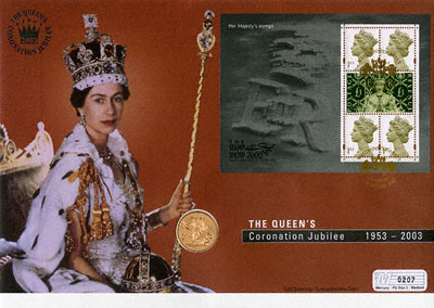 2003 Sovereign - The Queen's Coronation Jubilee - First Day Cover