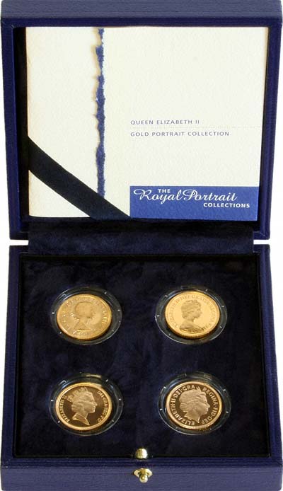 Gold Portrait Collection of Queen Elizabeth II Gold Sovereigns by The Royal Mint